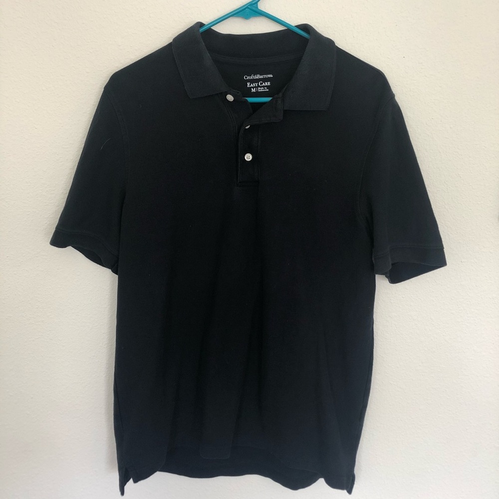 Croft&Barrow Medium Black Polo